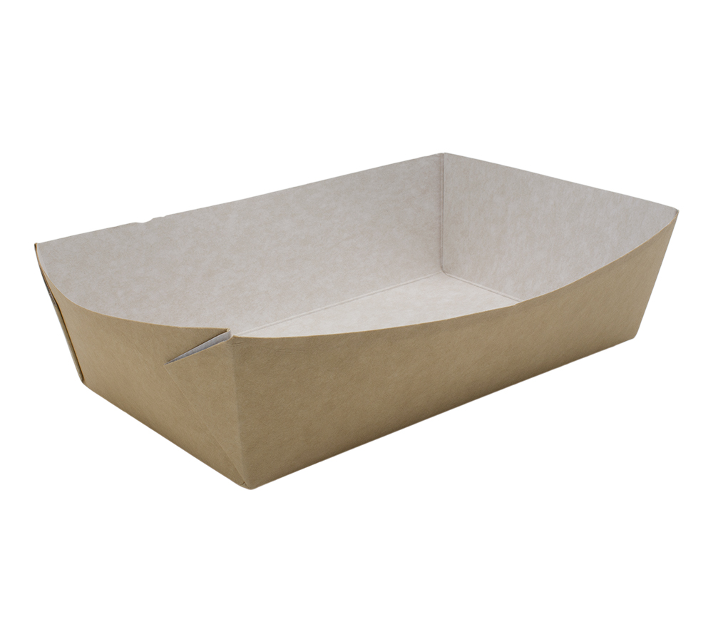 Лоток для фаст фуда крафтовый 800 мл 200/кор