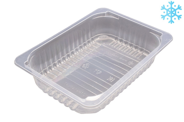 Лоток под запайку 210х148х47 мм для заморозки, прозрачный, ПП 280/кор